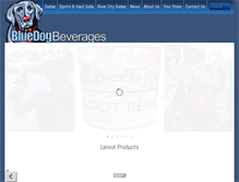 Tablet Screenshot of bluedogbeverage.com